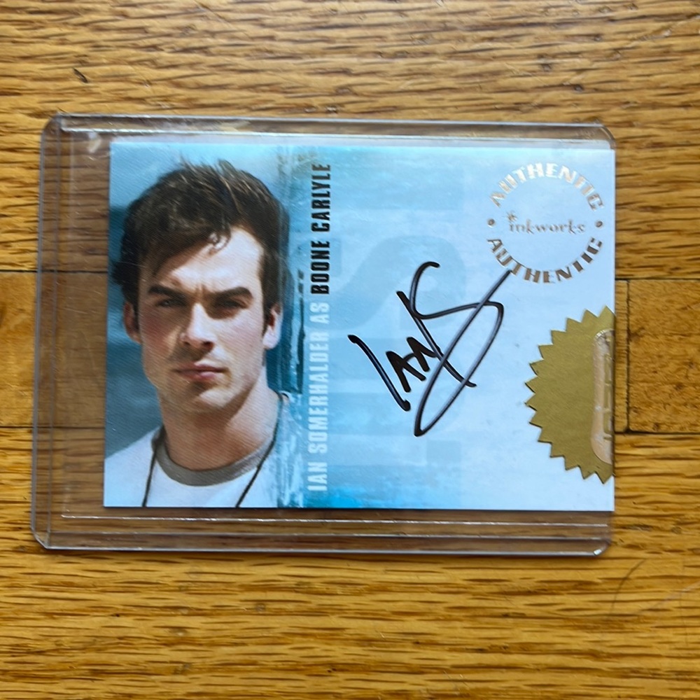 Ian Somerhalder Boone Carlyle Lost Inkworks Autograph